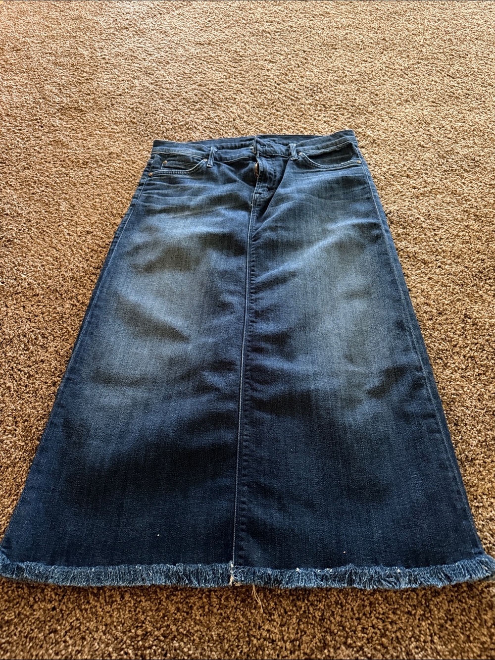 MOTHER Dark Blue Denim Skirt Size 28